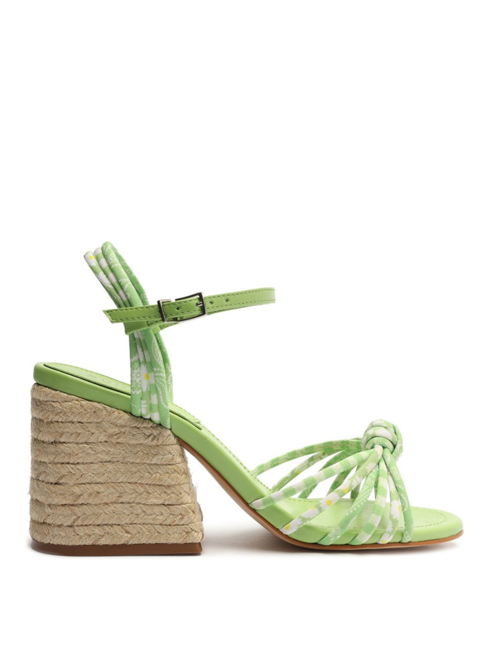 Schutz Sandália Salto Espadrille in Pattern Green 11M ($138)